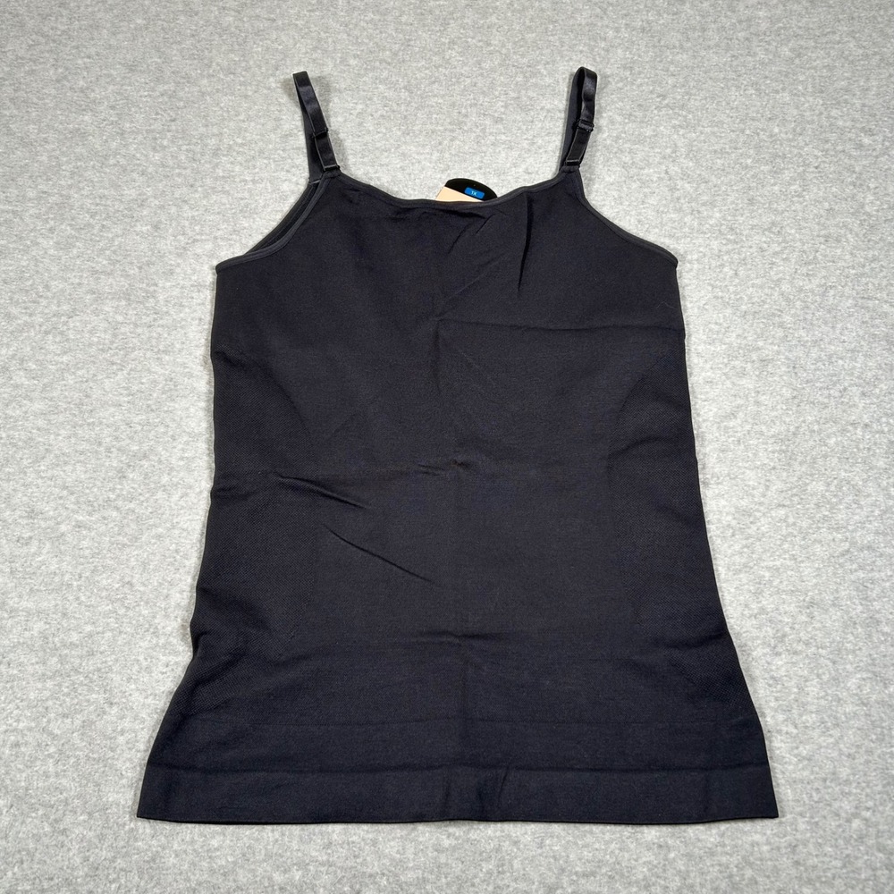 Shapermint Essentials Scoop Neck Cami Womens XL Black‎ Tank Top Adjustable - Picture 2 of 6